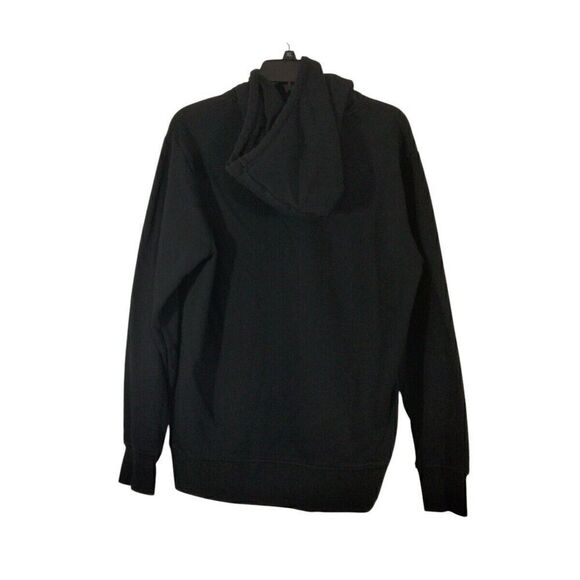 Reebok Men's Size Medium M Hoodie Sweatshirt Pass Through Pocket Black Athletic - Picture 2 of 3